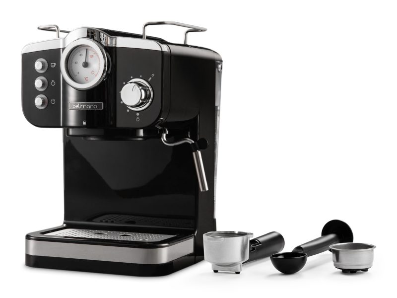 Aparat për kafe Espresso Deluxe Noir Delimano